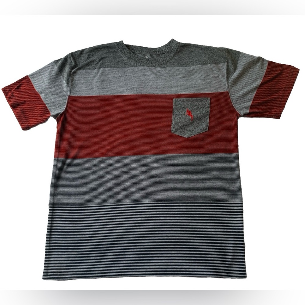 Lucky Horse Striped Pocket T-shirt (Large)